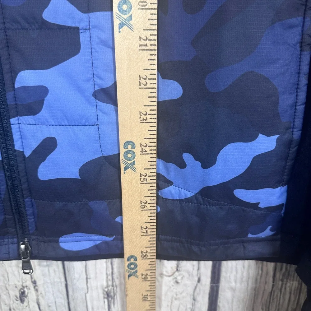 RLX Ralph Lauren Mens Blue Camo Hybrid Full Zip Quilted Golf Jacket XL‎ NWT
